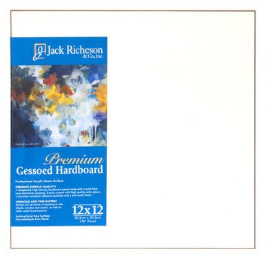 Gessoed 1/8" Tempered Hardboard Panels