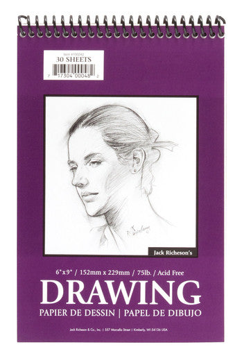 Drawing Pads 75#, Top Spiral Bound