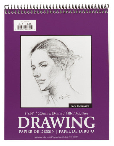 Drawing Pads 75#, Top Spiral Bound