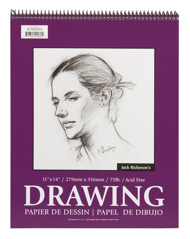 Drawing Pads 75#, Top Spiral Bound