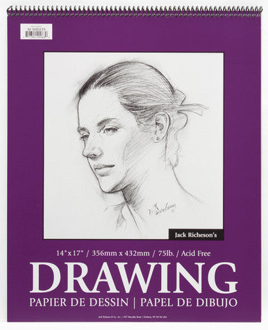 Drawing Pads 75#, Top Spiral Bound