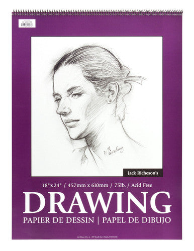 Drawing Pads 75#, Top Spiral Bound