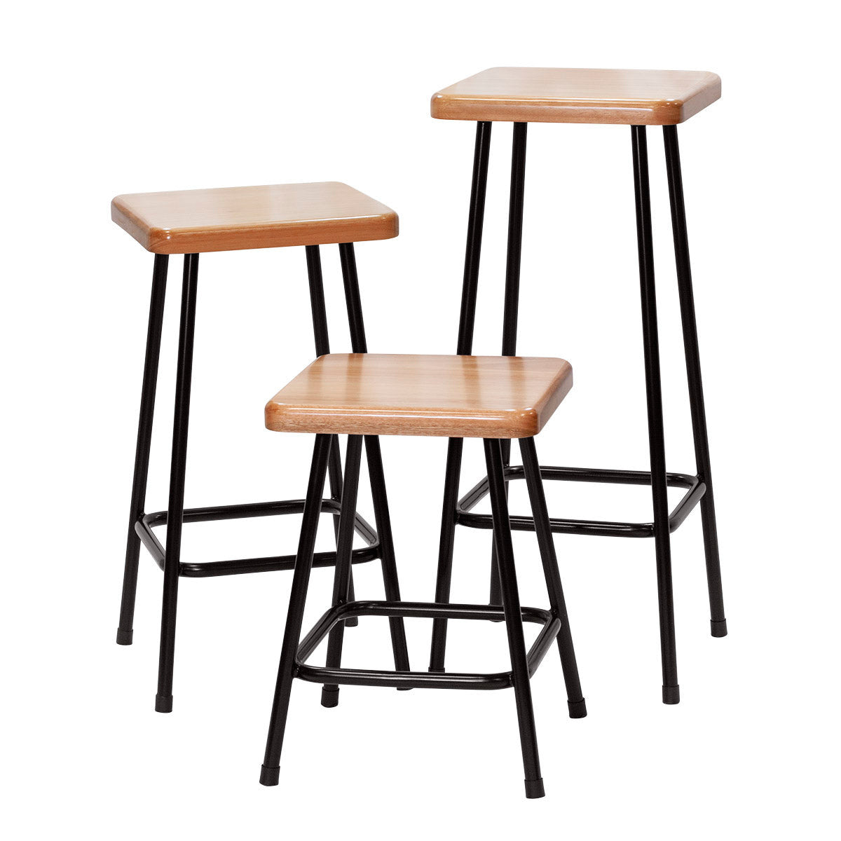 Lyptus & Steel Stools