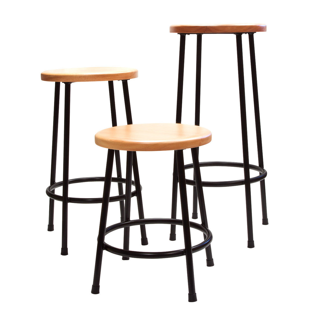 Lyptus & Steel Stools