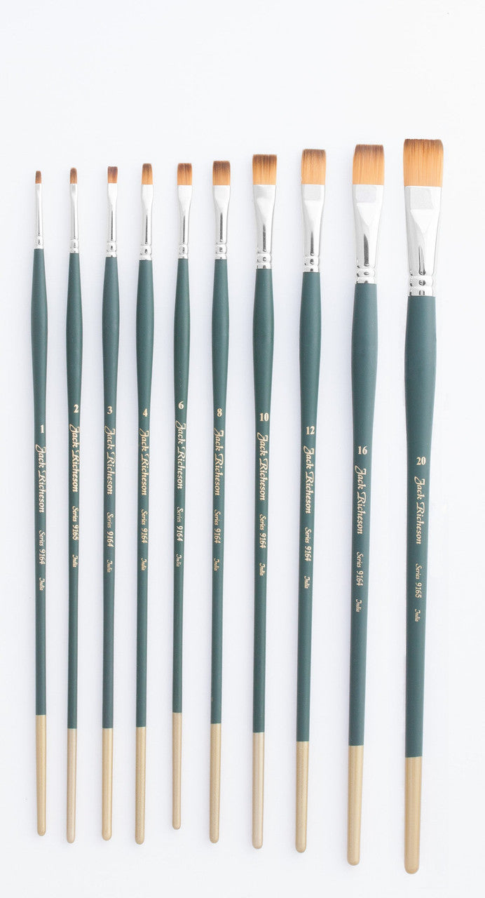 Orange Synthetic Oil & Acrylic Brushes