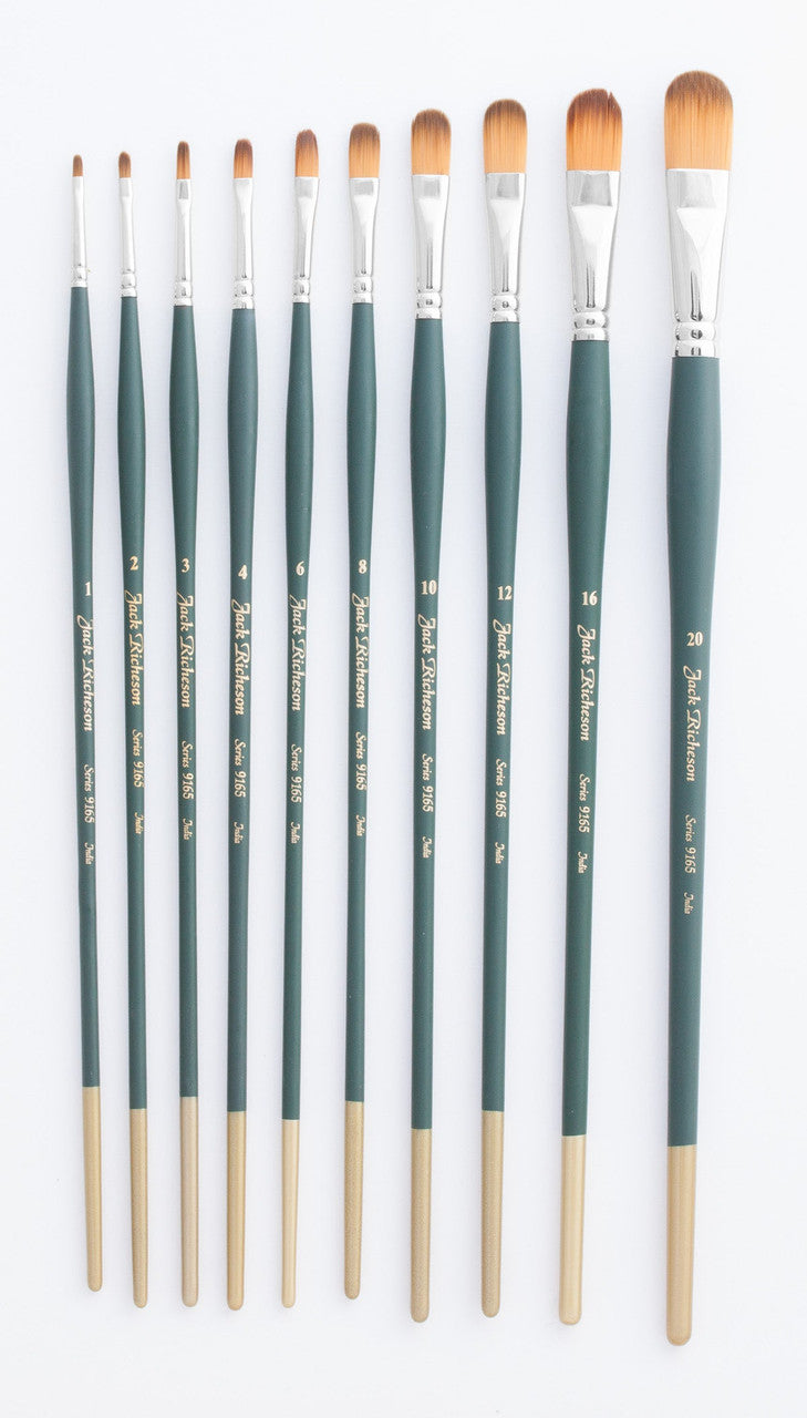 Orange Synthetic Oil & Acrylic Brushes