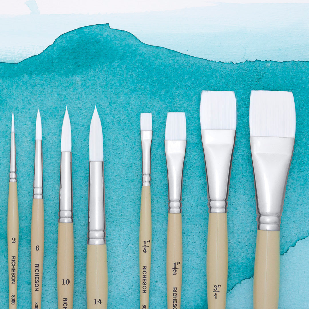 Synthetic Watercolor Brushes - Series 8000