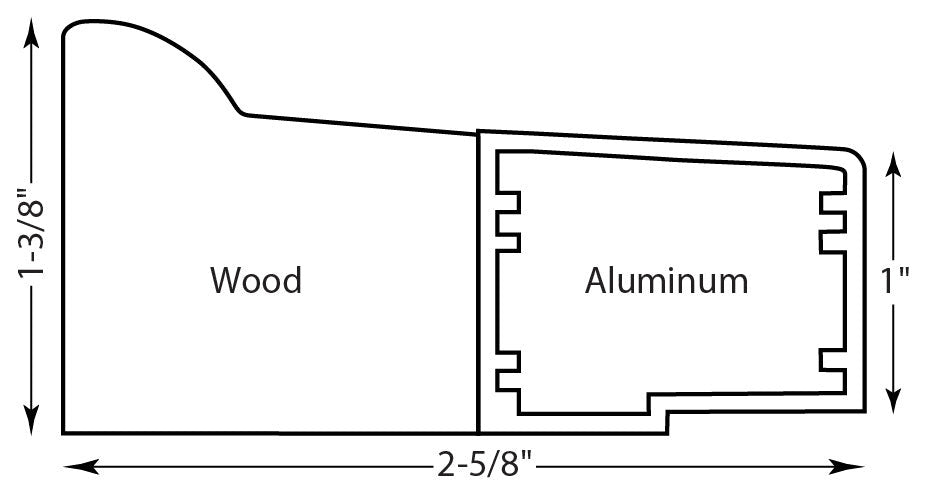 Aluminum Heavy Duty Stretcher Bars 12" - 72"
