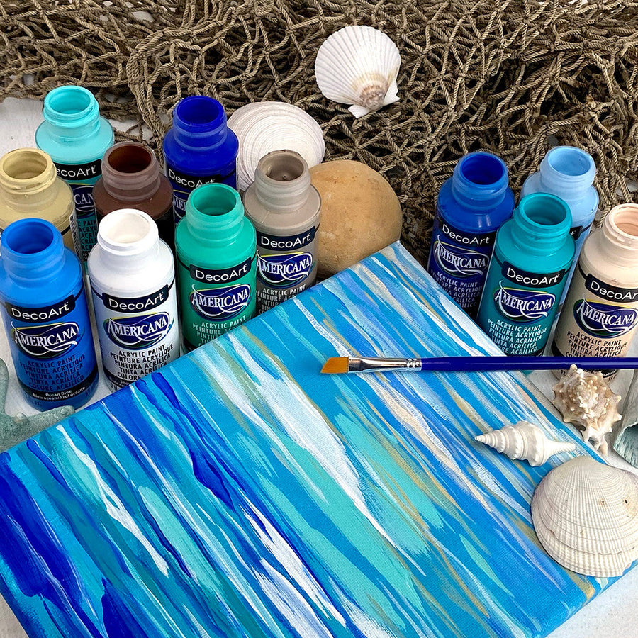Coastal Colors Acrylic Paint Set - DecoArt