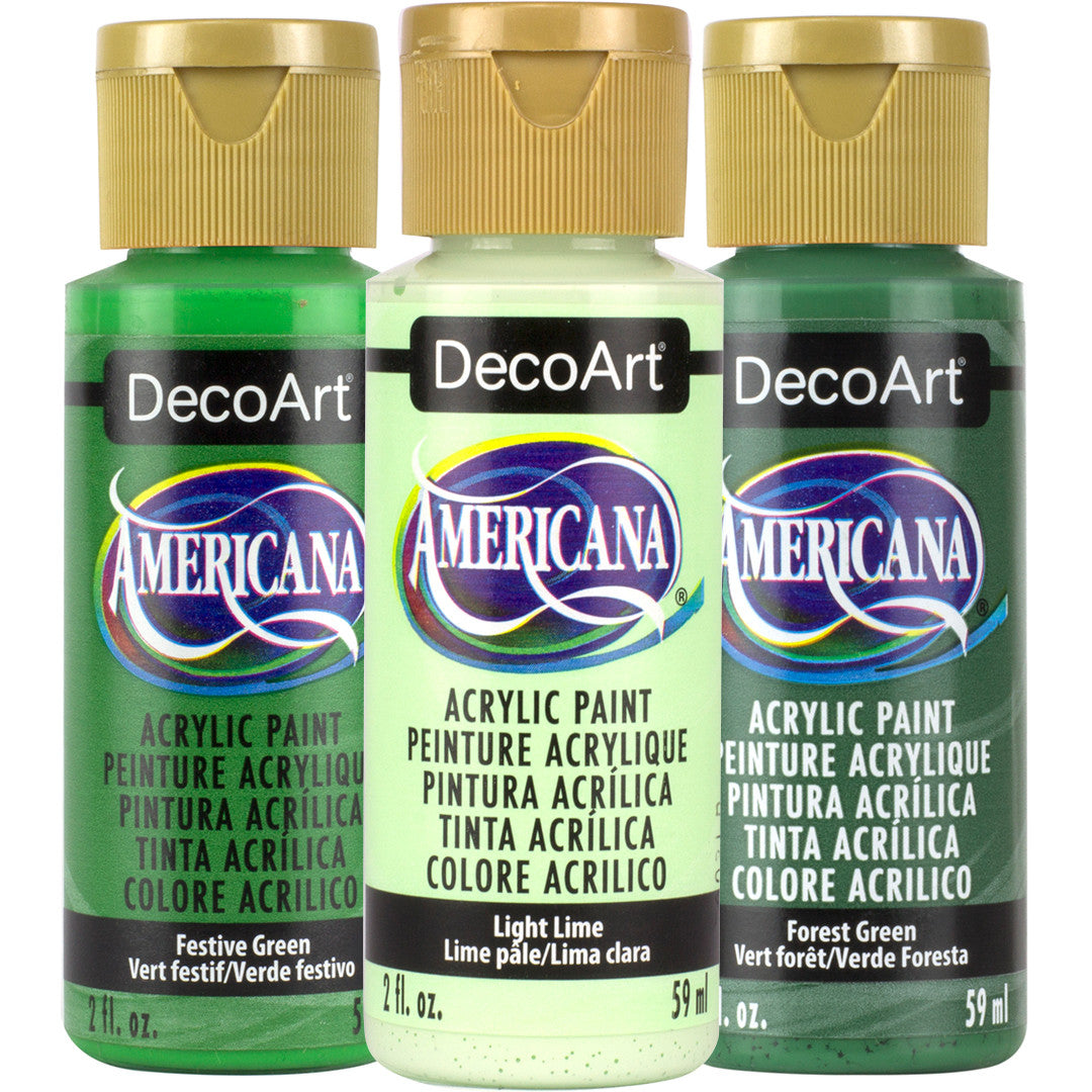 Americana Acrylics Greens - DecoArt