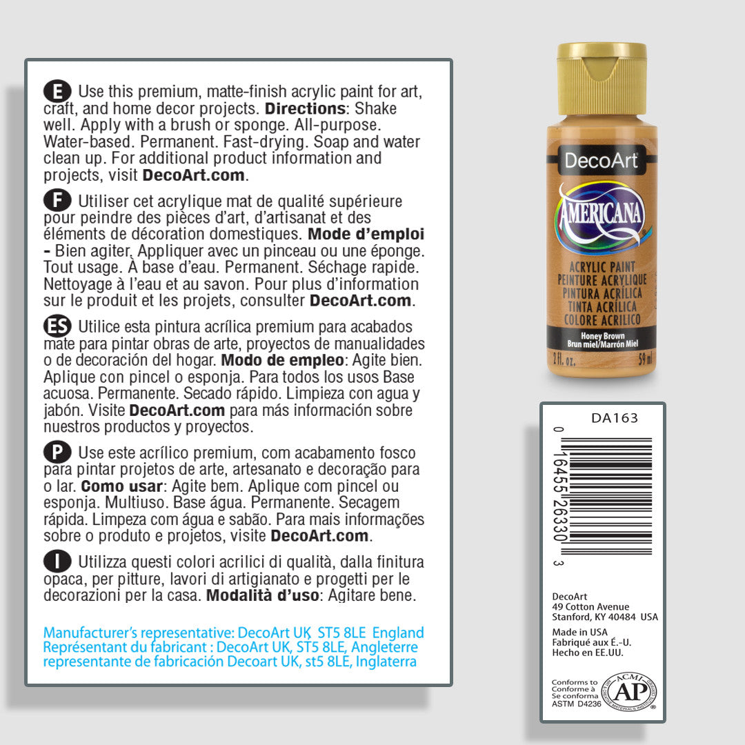 Honey Brown full bottle labels